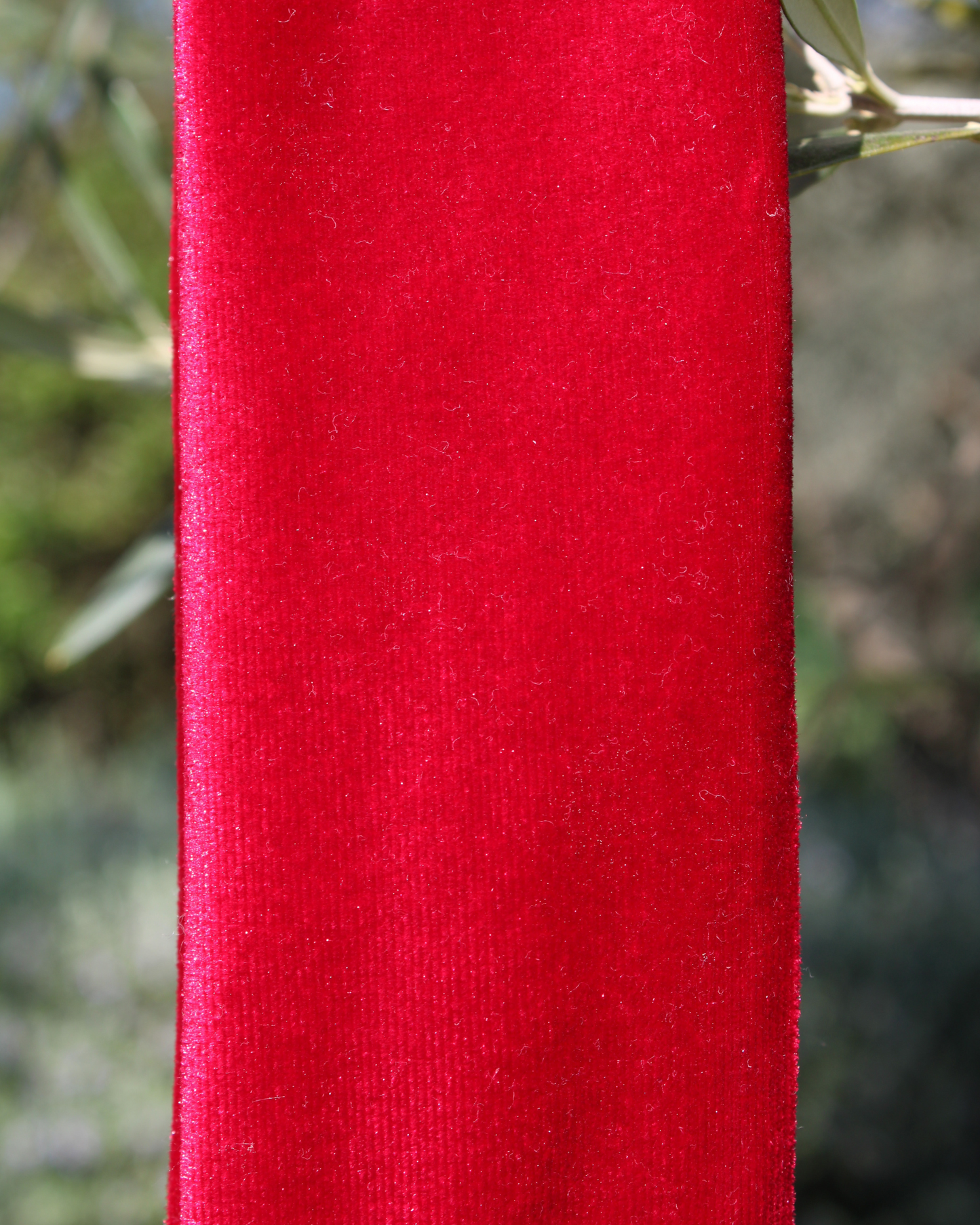 Bandeau rouge velour